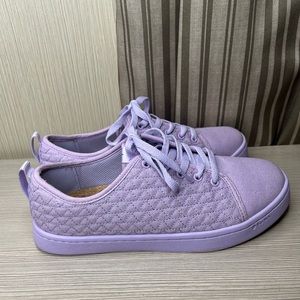 so ill climbing shoes lace up sneakers women size 8 Lavender Color Textile
